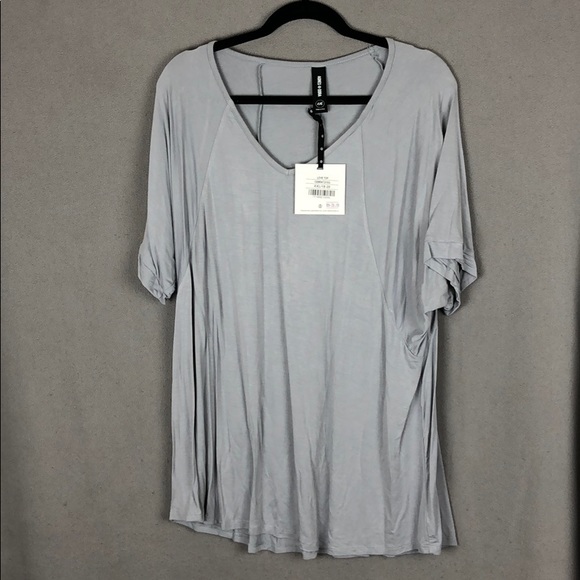 Agnes & Dora Tops - NWT Agnes & Dora Love Top,  Cement (gray)